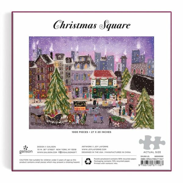 Puzzle Christmas Square - Galison - 1000 pièces