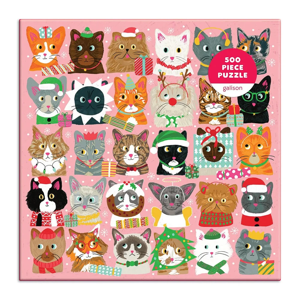 Puzzle Festive Furballs - Galison - 500 pièces