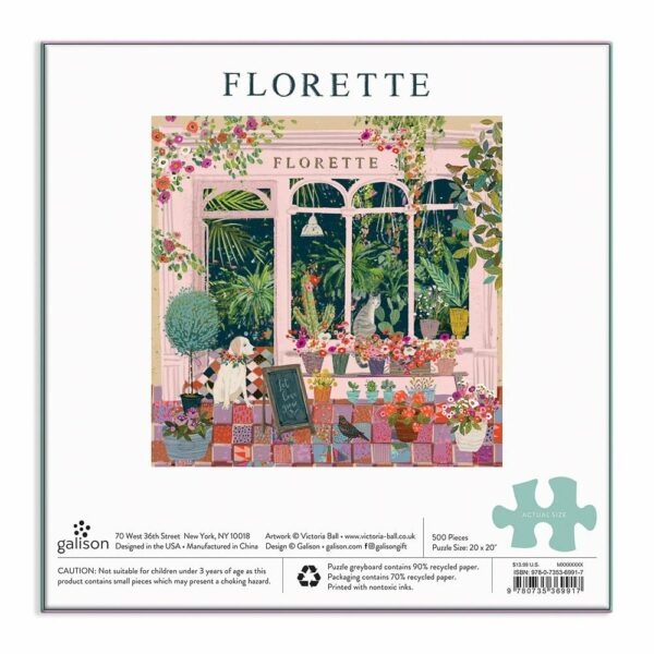 Puzzle Florette - Galison - 500 pièces