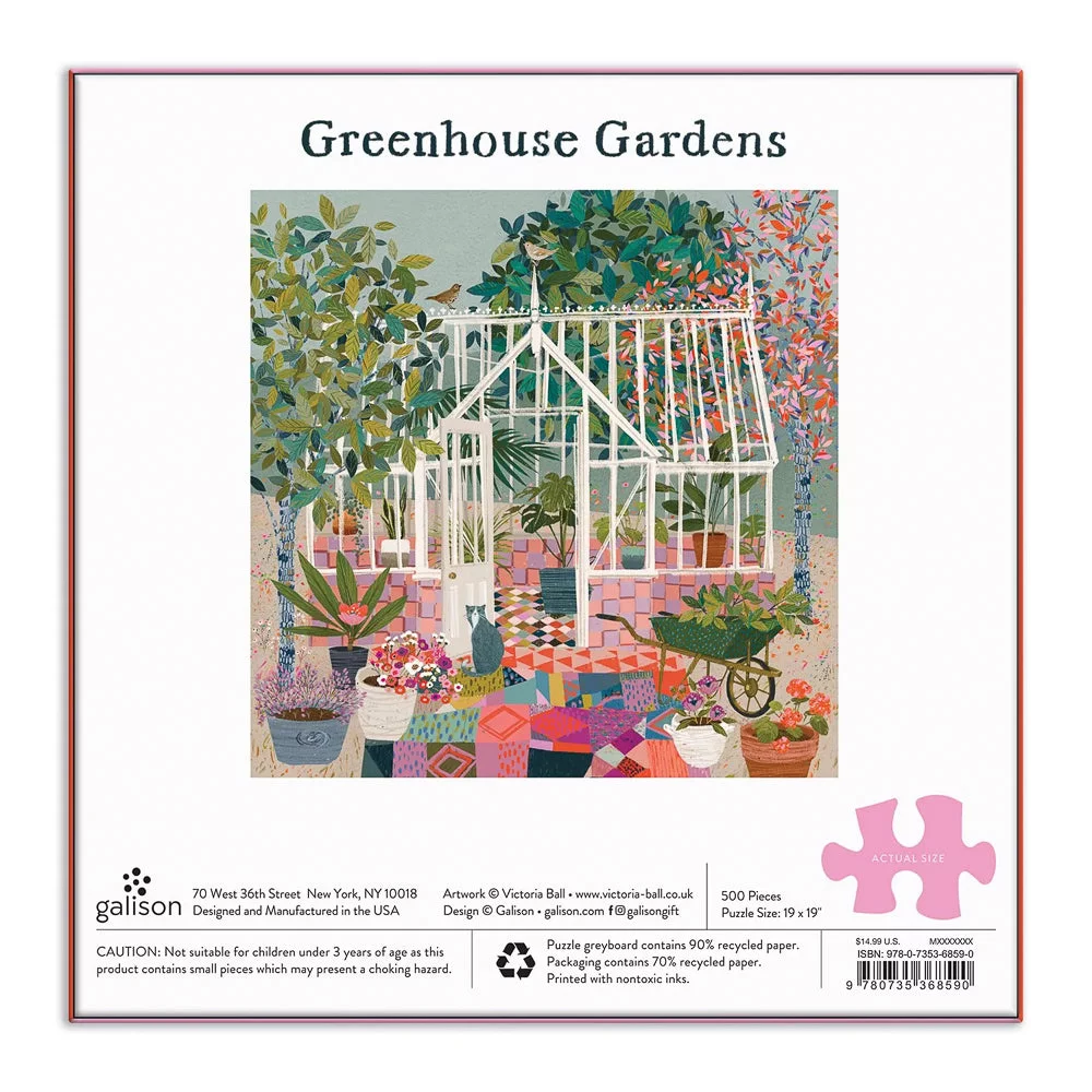Puzzle Greenhouse Gardens - Galison - 500 pièces