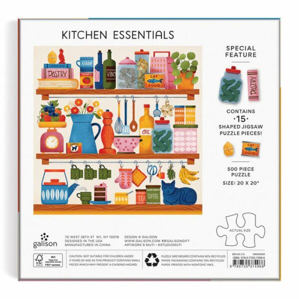 Puzzle Kitchen Essentials - Galison - 500 pièces