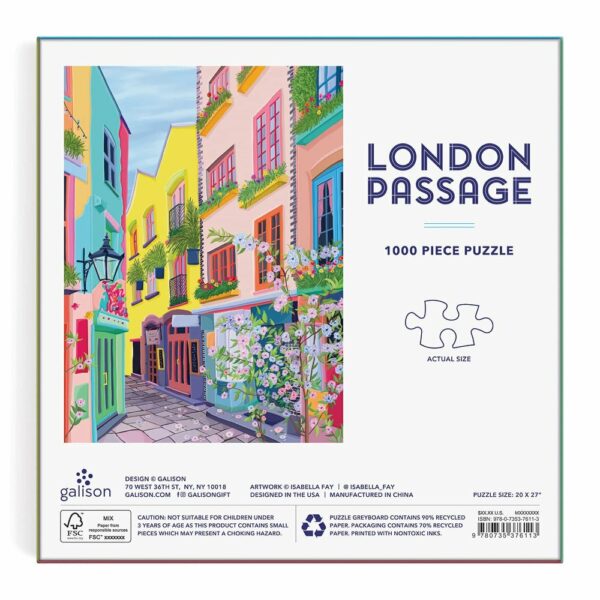 Puzzle London Passage - Galison - 1000 pièces