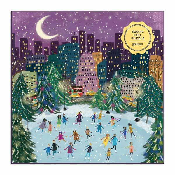 Puzzle Merry Moonlight Skaters - Galison - 500 pièces Puzzle Merry Moonlight Skaters - Galison - 500 pièces