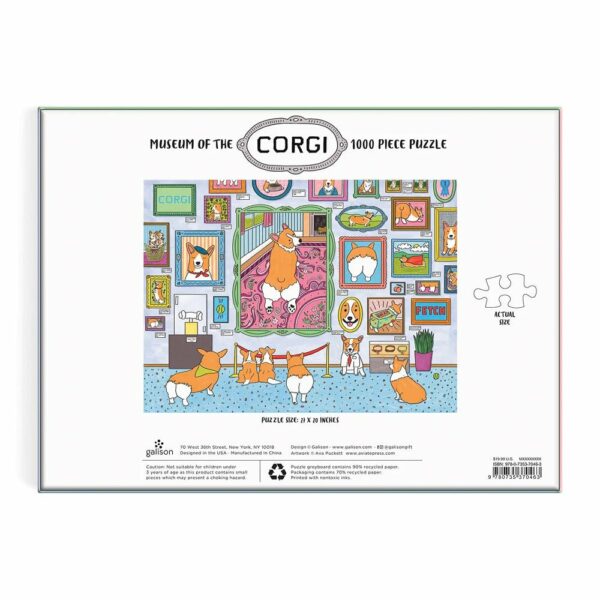 Puzzle Museum of the Corgi - Galison - 1000 pièces