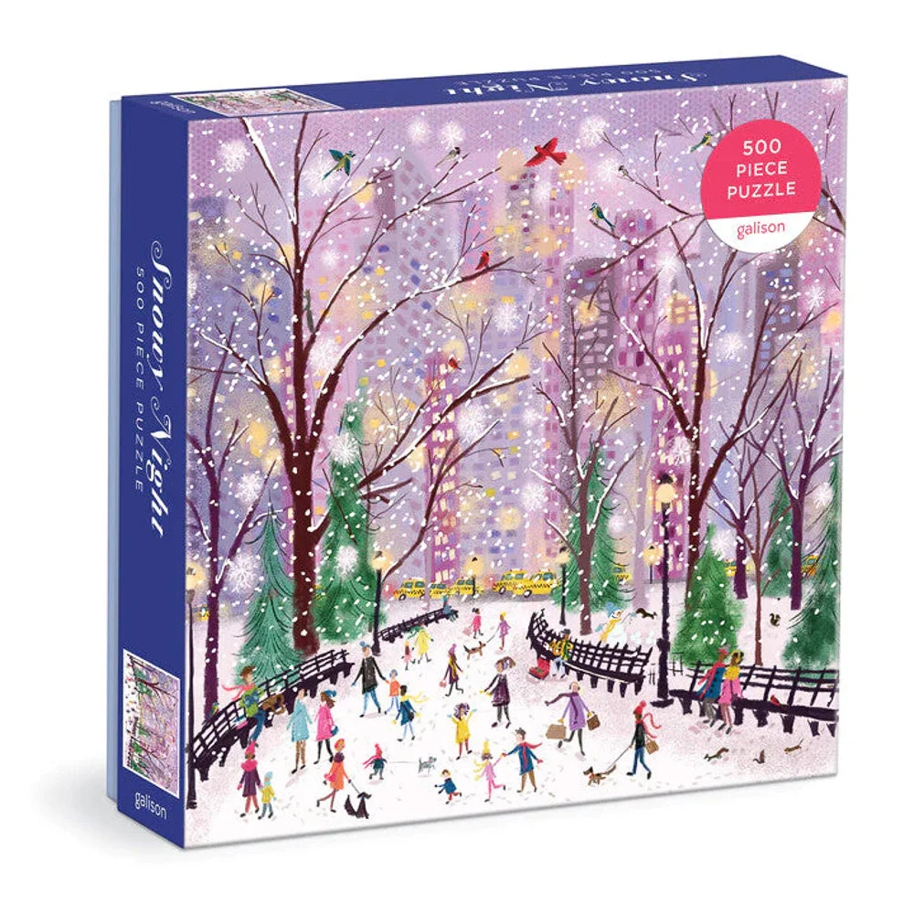 Puzzle Snowy Night - Galison - 500 pièces