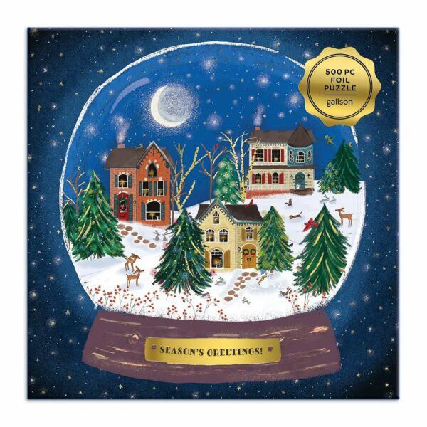 Puzzle Winter Snow Globe - Galison - 500 pièces Puzzle Winter Snow Globe - Galison - 500 pièces