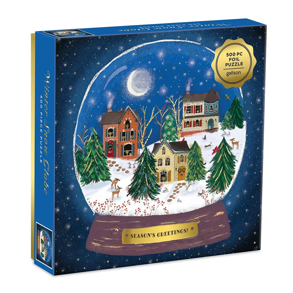 Puzzle Winter Snow Globe - Galison - 500 pièces