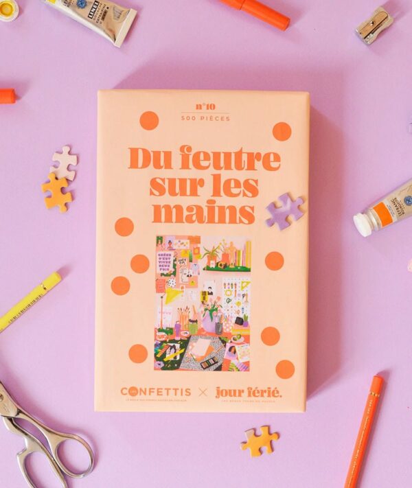 Puzzle Du feutre sur les mains - Jour Férié - 500 pièces