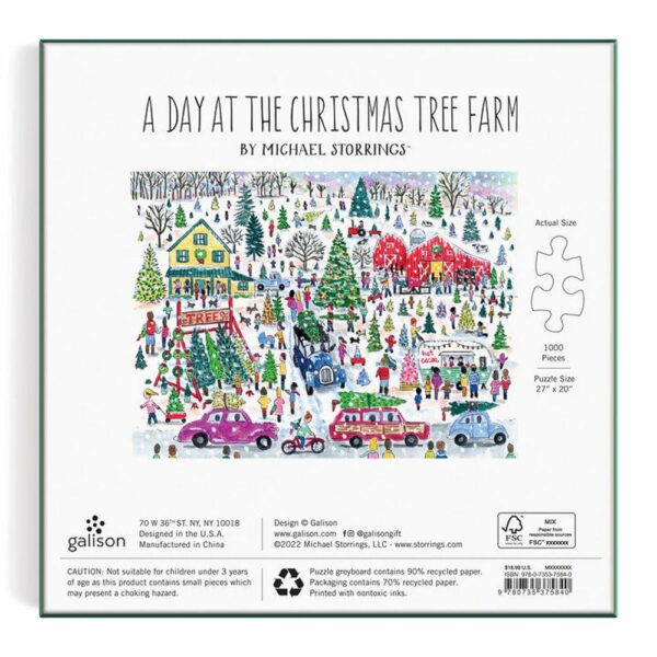 Puzzle Christmas Tree Farm - Galison - 1000 pièces