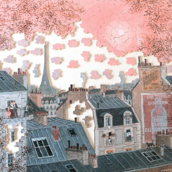 Puzzle Ciel Rose en Hiver - Michèle Wilson - 750 pièces Puzzle Ciel Rose en Hiver - Michèle Wilson - 750 pièces