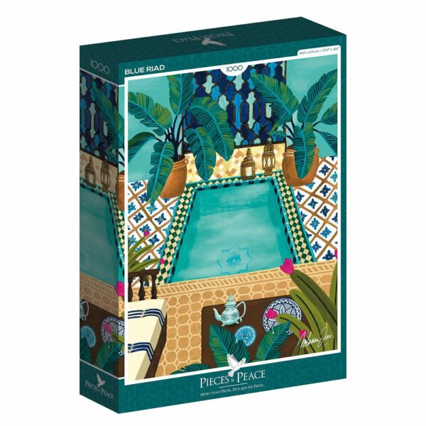Puzzle Blue Riad - Pieces & Peace - 1000 pièces