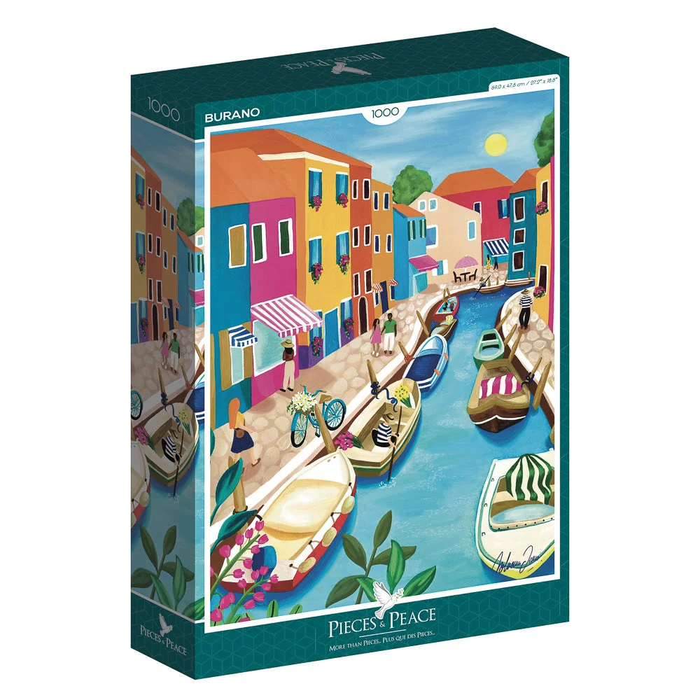 Puzzle Burano - Pieces & Peace - 1000 pièces