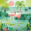 Puzzle Flamingo - Pieces & Peace - 500 pièces Puzzle Flamingo - Pieces & Peace - 500 pièces