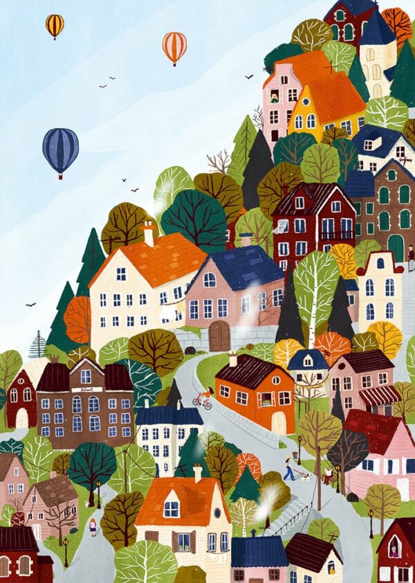 Puzzle Forest City - Pieces & Peace - 1000 pièces