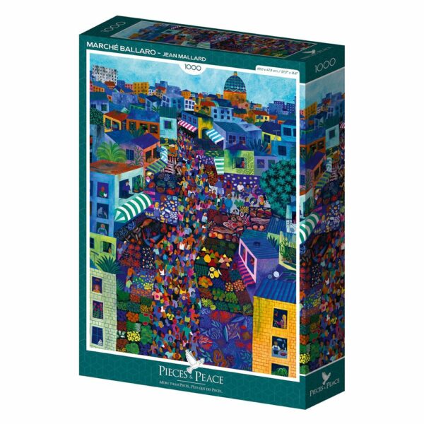 Puzzle Marché Ballaro - Pieces & Peace - 1000 pièces Puzzle Marché Ballaro - Pieces & Peace - 1000 pièces