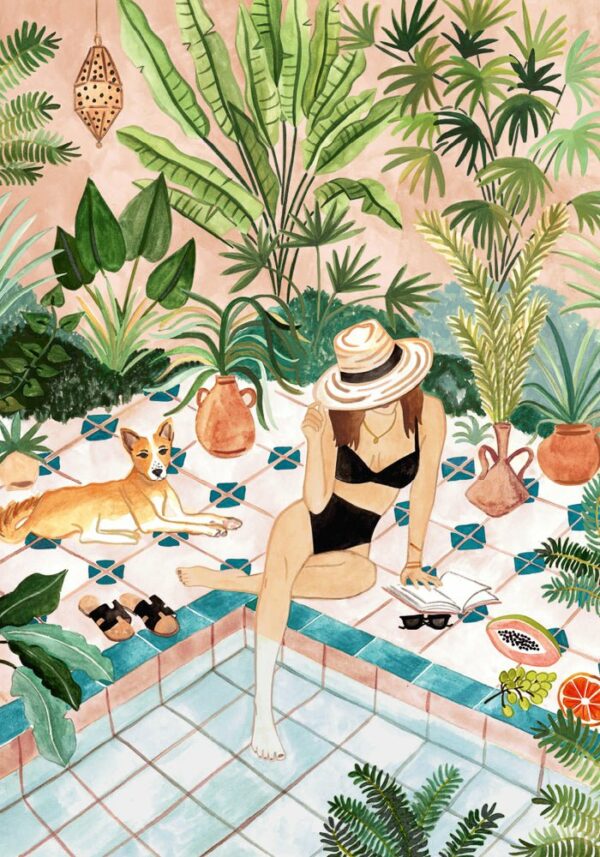 Puzzle Moroccan Dipping Pool - Pieces & Peace - 1000 pièces