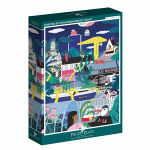 Puzzle Nantes extraordinaire by night - Pieces & Peace - 1000 pièces