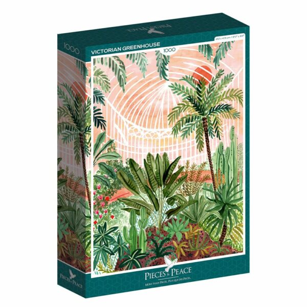 Puzzle Victorian Greenhouse - Pieces & Peace - 1000 pièces
