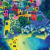 Puzzle Village Lointain - Pieces & Peace - 500 pièces