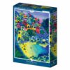 Puzzle Village Lointain - Pieces & Peace - 500 pièces
