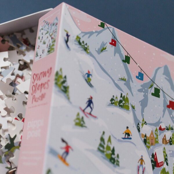 Puzzle Snowy Slopes - Pippi Post - 500 pièces