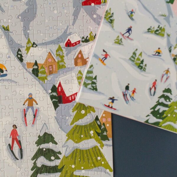 Puzzle Snowy Slopes - Pippi Post - 500 pièces