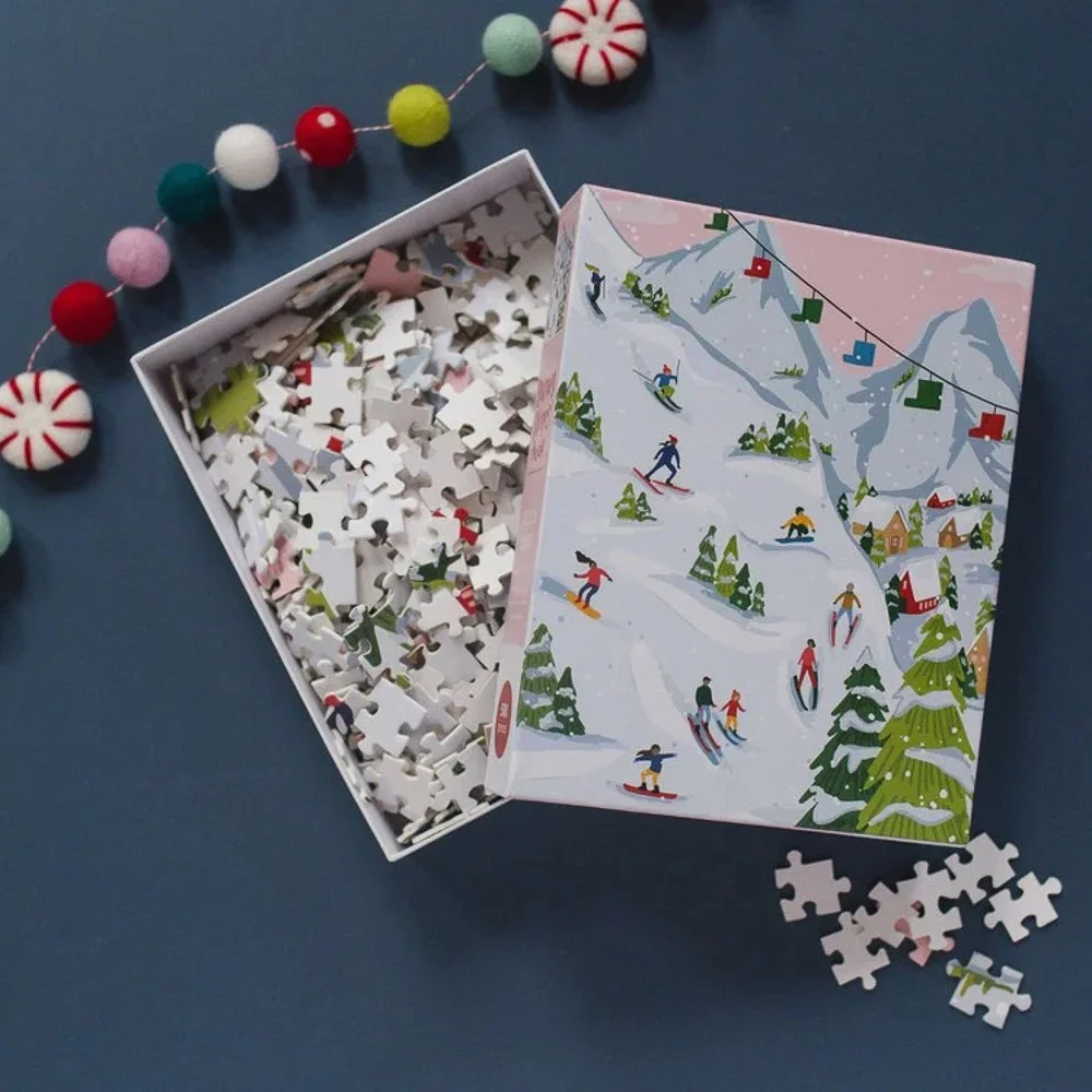 Puzzle Snowy Slopes - Pippi Post - 500 pièces