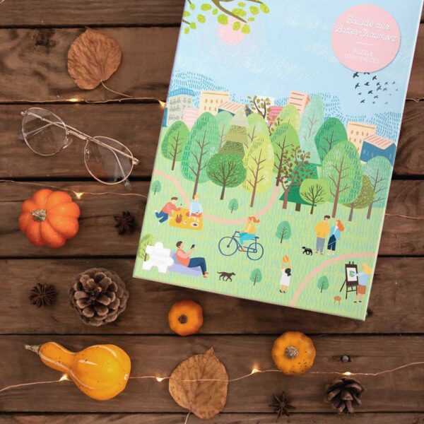 Puzzle Balade aux Buttes-Chaumont - Saperlipuzzle - 1000 pièces