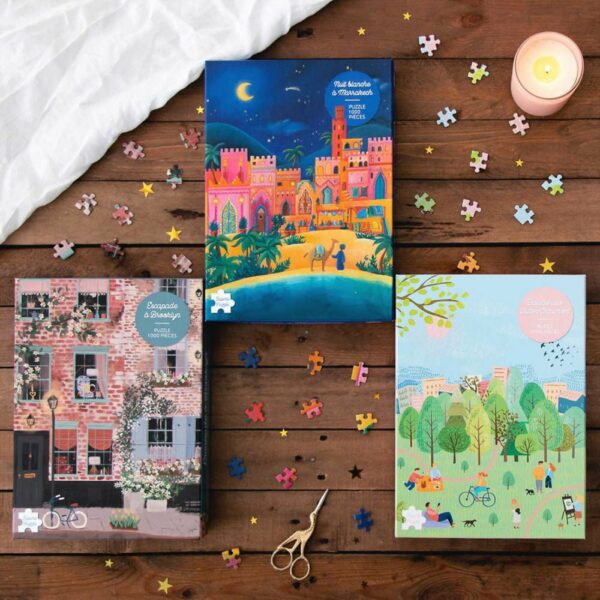 Puzzle Balade aux Buttes-Chaumont - Saperlipuzzle - 1000 pièces